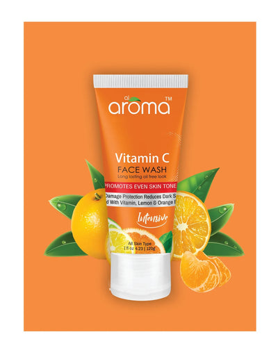 Alaroma Vitamin C Face Wash 120g — Brightening & Antioxidant Cleanser for Radiant Skin