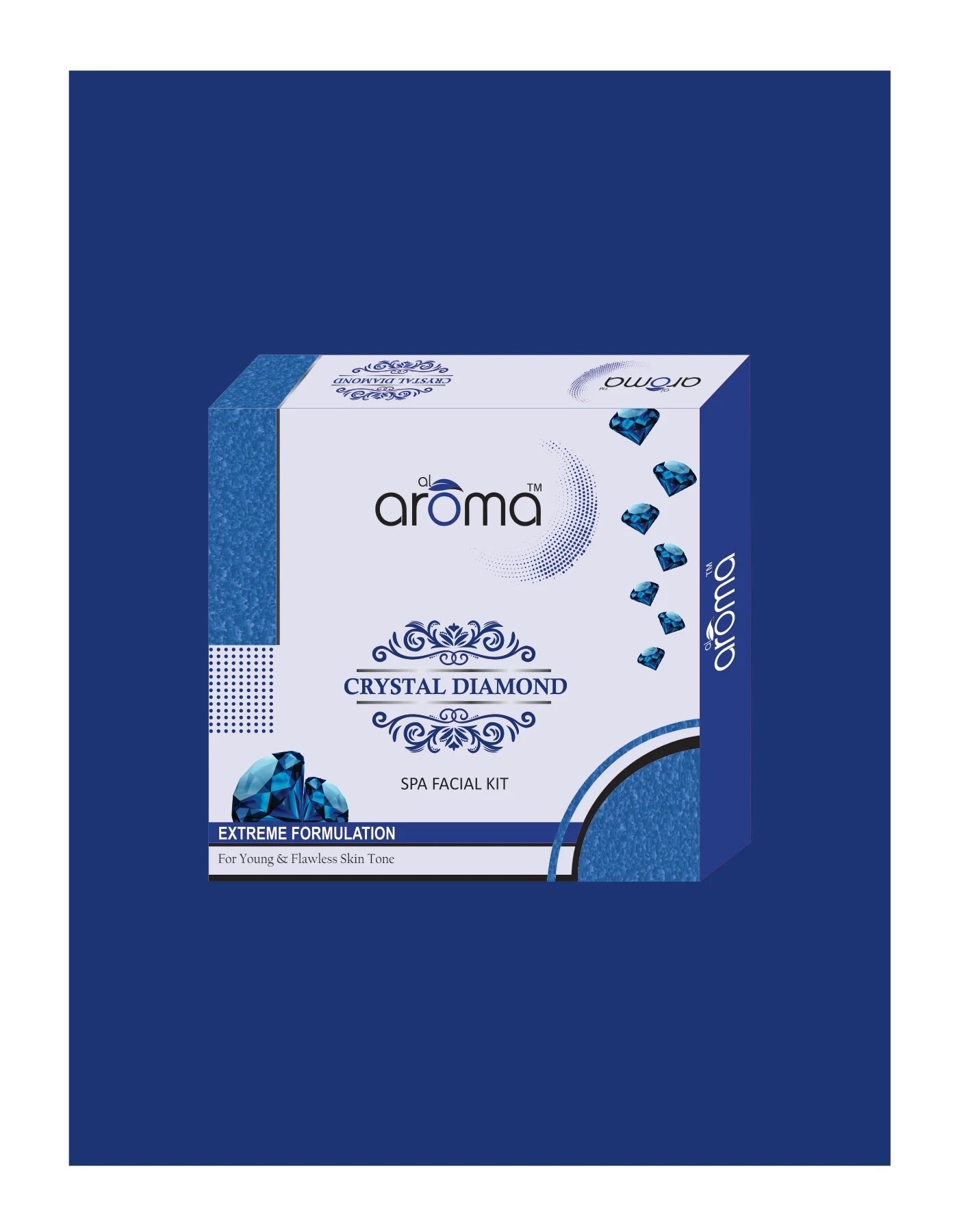 Alaroma Crystal Diamond Spa Facial Kit — Instant Glow & Skin Polishing Treatment for All Skin Types (125 gm & 290 gm)