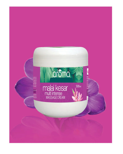 Alaroma Malai Kesar Multi-Intense Massage Cream – 500ML | For Glowing & Deeply Moisturized Skin