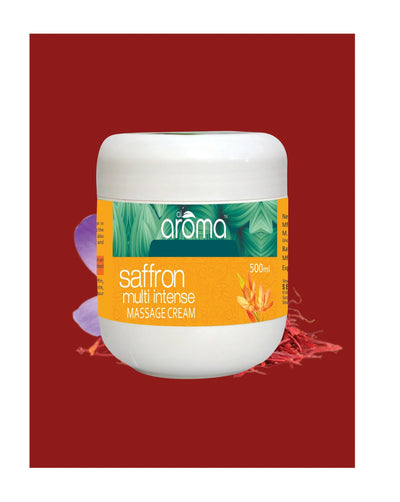 Alaroma Saffron Massage Cream – 500ML & 900ML | Brightening & Skin Rejuvenating Cream for Radiant Glow