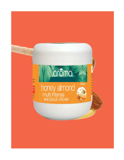 Alaroma Honey Almond Massage Cream – 500ML & 900ML | Deep Moisturizing & Softening for Dry, Dull Skin