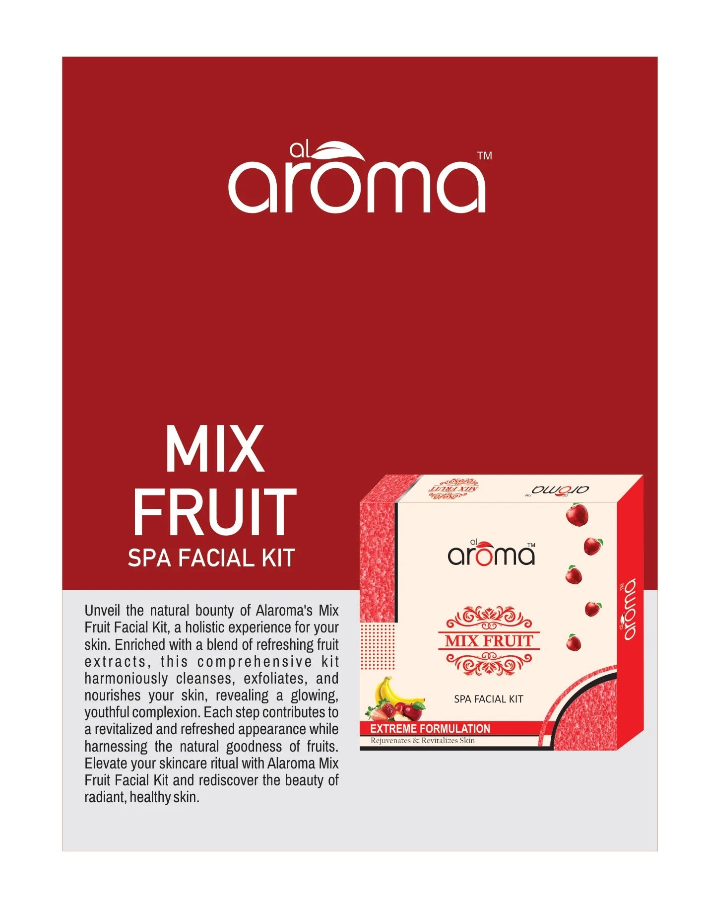 Mix Fruit Spa Facial Kit — Deep Nourishment & Glow-Boosting Facial Treatment