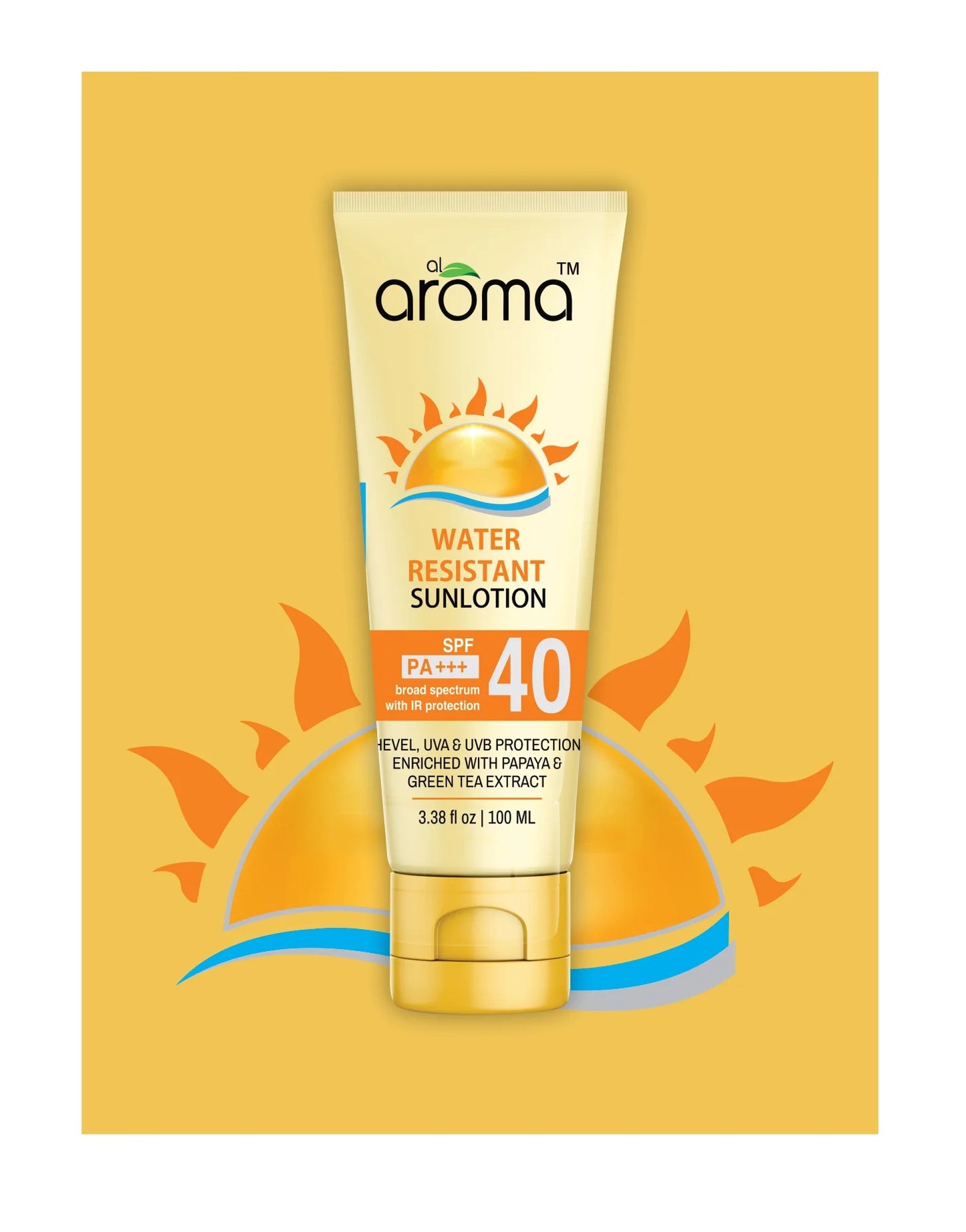 SPF 40 Mattifying Sunscreen Lotion (100 ml) — Broad-Spectrum UV Protection with Oil-Control Finish