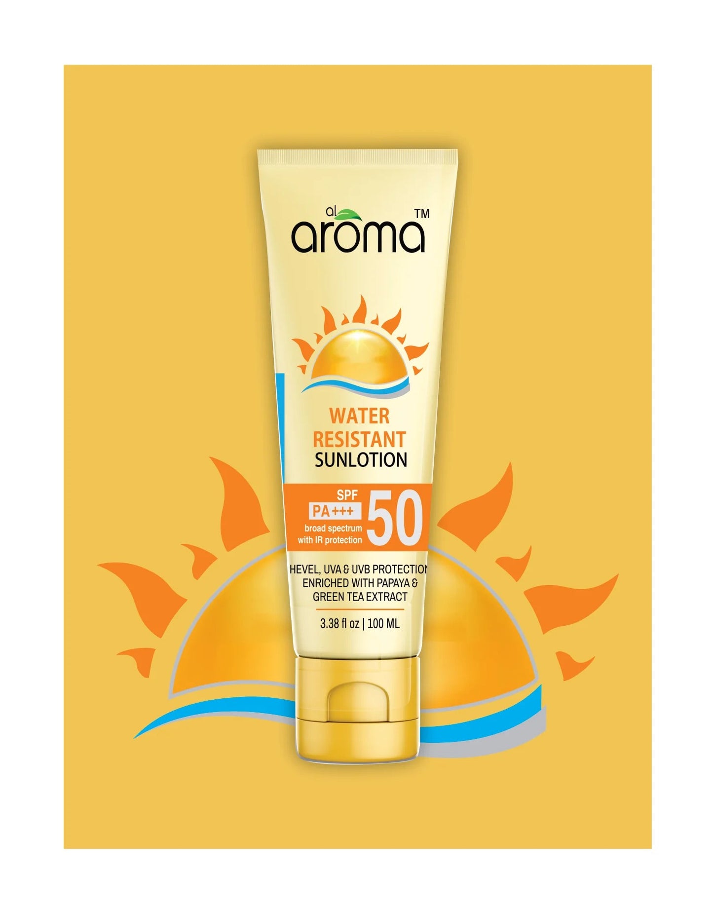 SPF 50 PA+++ Sunscreen Lotion — Ultra-Light, Powerful UV Protection for All Skin Types (100 ML)