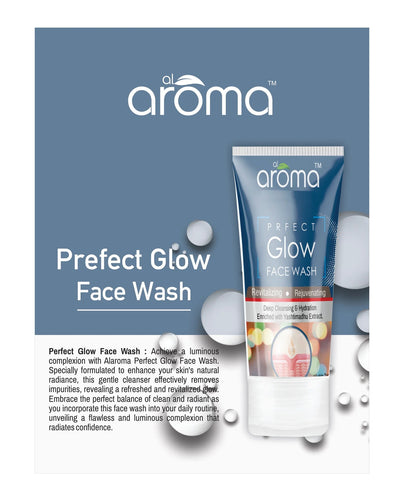 Alaroma Perfect Glow Face Wash 120g — Radiance-Boosting Daily Cleanser for Bright, Healthy Skin