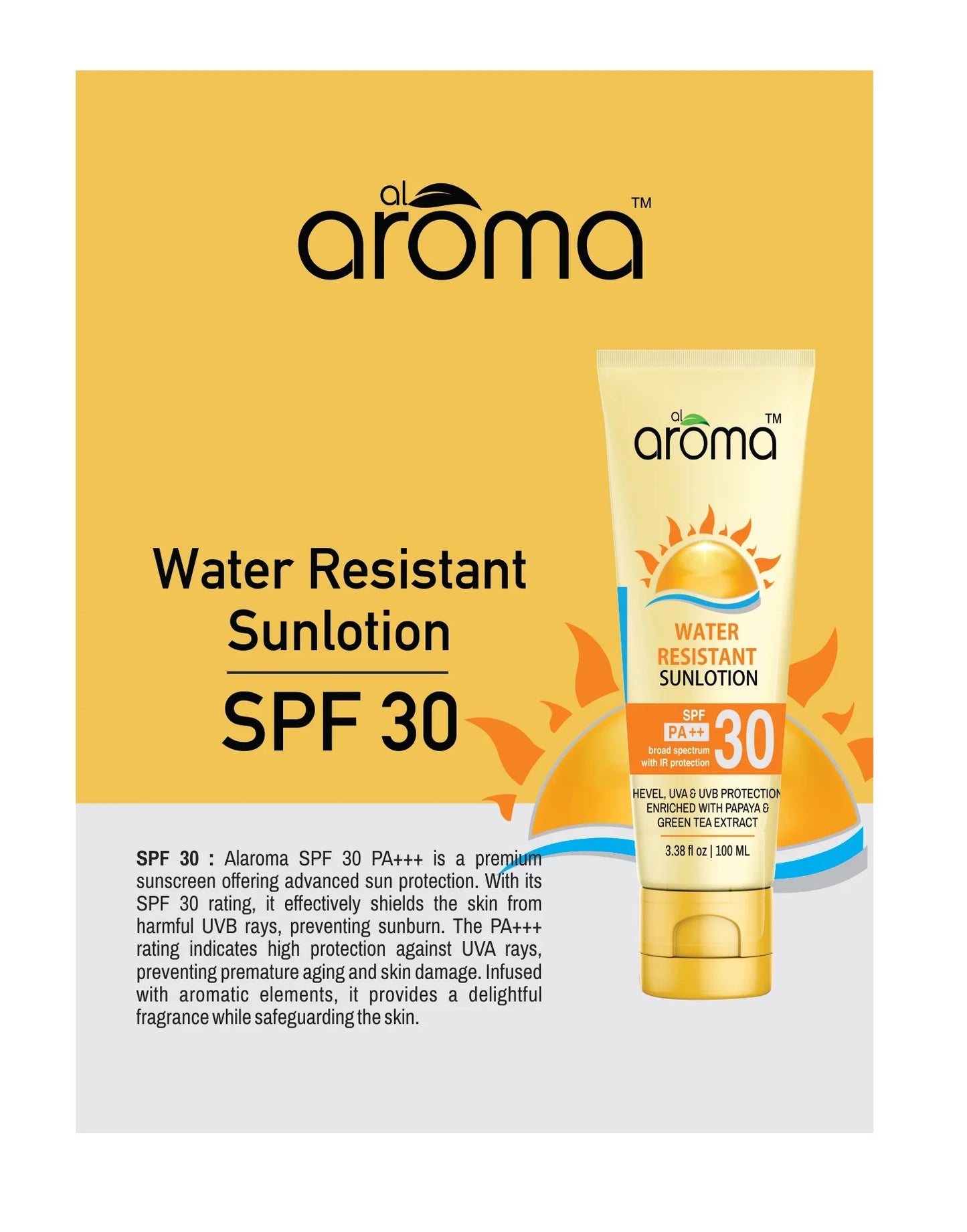 SPF 30 PA+++ Sun Block Lotion (100 ml) — Broad-Spectrum UV Protection
