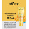 AlAroma Leafs Sunscreen SPF 60 PA+++ with Papaya & Green Tea Extract – Advanced Brightening & Protection (100 ml)