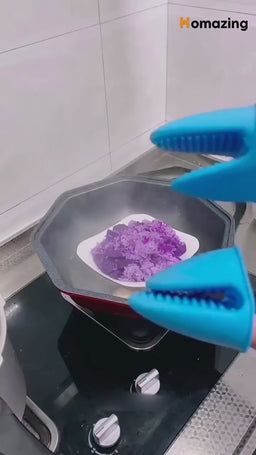 Heatproof Silicone Pot Grips – Non-Slip Holders for Hot Pans & Utensils (1 Set, Random Color)