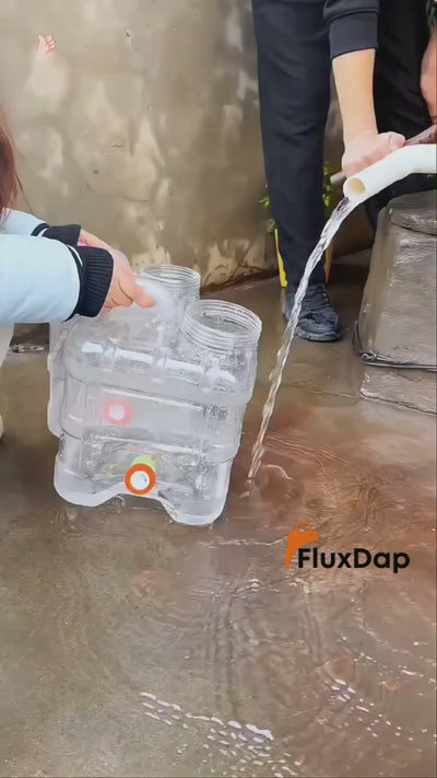 15L Portable Camping Water Can with Tap - Leakproof Dispenser Barrel for Hiking, Picnics & Travel