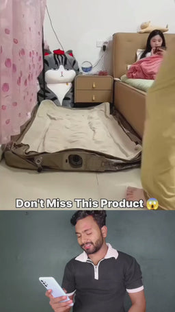 Twin Air Mattress with Built-in Cordless Pump - Removable Lithium Battery, Quick Self-Inflate, Portable for Camping, Guests, Home