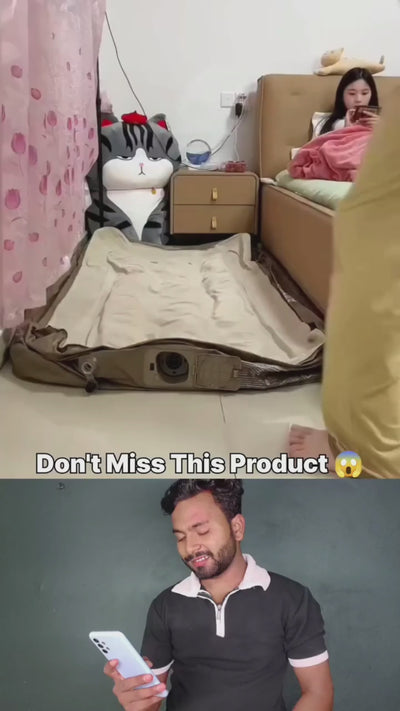 Twin Air Mattress with Built-in Cordless Pump - Removable Lithium Battery, Quick Self-Inflate, Portable for Camping, Guests, Home