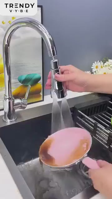 3 Modes Kitchen Sink Faucet | Stainless Steel | Polished Chrome | Adjustable Flow Rate