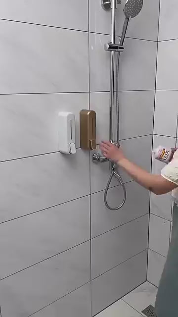 Press Wall-Mounted Manual Soap Dispenser | Durable Plastic | Easy Refill & Space-Saving